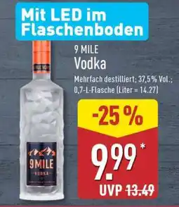 Aldi Nord 9 MILE Vodka Angebot