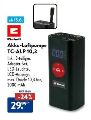 Aldi Nord Akku-Luftpumpe TC-ALP 10,3 Angebot
