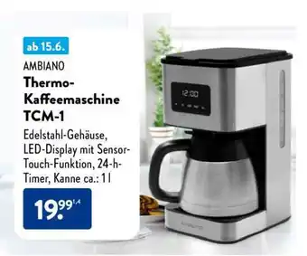 Aldi Nord Thermo-Kaffeemaschine TCM-1 Angebot