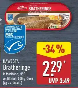 Aldi Nord HAWESTA Bratheringe Angebot