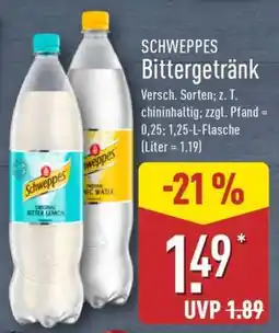 Aldi Nord SCHWEPPES Bittergetränk Angebot