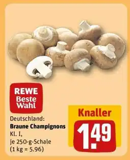 REWE Braune Champignons Angebot