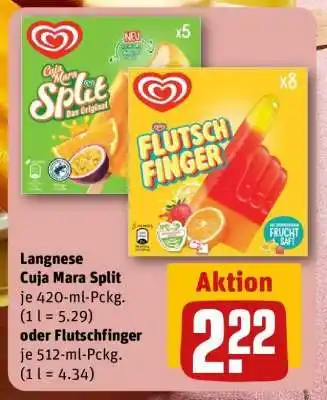 REWE Langnese Cuja Mara Split oder Flutschfinger Angebot