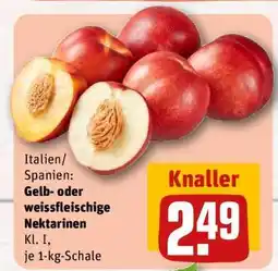 REWE Gelb- oder weißfleischige Nektarinen Angebot
