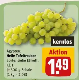 REWE Helle Tafeltrauben Angebot