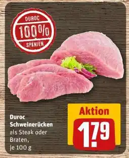 REWE Duroc Schweinerücken Angebot