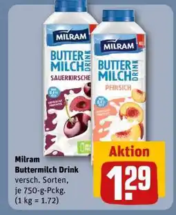 REWE Milram Buttermilch Drink Angebot