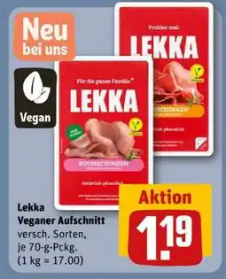 REWE Lekka Veganer Aufschnitt Angebot