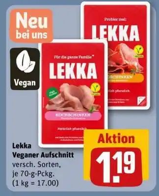 REWE Lekka Veganer Aufschnitt Angebot