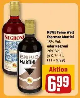 REWE REWE Feine Welt Espresso Martini oder Negroni Angebot