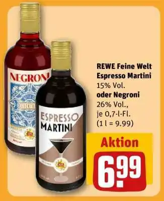 REWE REWE Feine Welt Espresso Martini oder Negroni Angebot