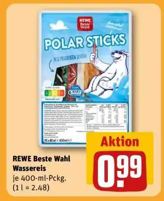 REWE REWE Beste Wahl Wassereis Angebot