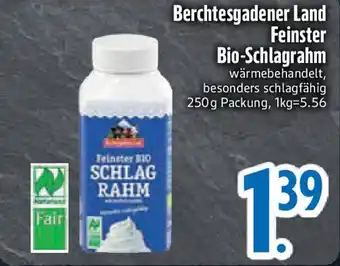 Edeka Berchtesgadener Land Feinster Bio-Schlagrahm Angebot