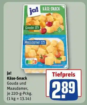 REWE ja! Käse-Snack Angebot