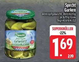 Edeka Specht Gurken Angebot