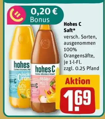 REWE Hohes C Saft Angebot