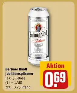 REWE Berliner Kindl Jubiläumspilsener Angebot