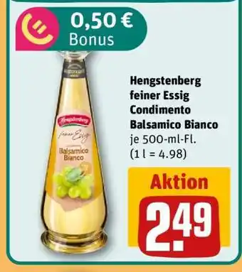 REWE Hengstenberg feiner Essig Condimento Balsamico Bianco Angebot