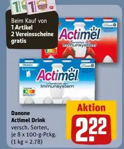 REWE Danone Actimel Drink Angebot