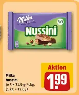 REWE Milka Nussini Angebot