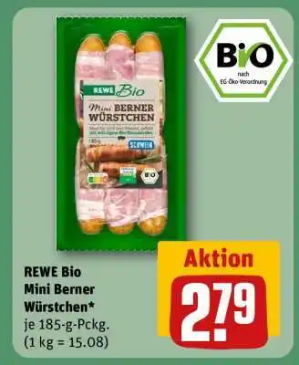 REWE REWE Bio Mini Berner Würstchen Angebot