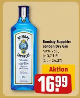 REWE Bombay Sapphire London Dry Gin Angebot