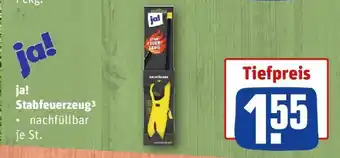 REWE ja! Stabfeuerzeug Angebot