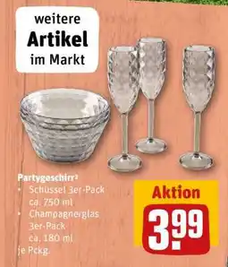 REWE Partygeschirr³ Angebot