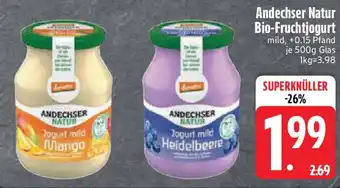 Edeka Andechser Natur Bio-Fruchtjogurt Angebot