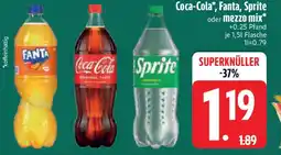 Edeka Coca-Cola, Fanta, Sprite oder mezzo mix Angebot