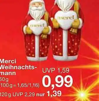 Jawoll Merci Weihnachtsmann Angebot