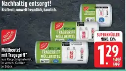 Edeka GUT& GUNSTIG Müllbeutel mit Tragegriff Angebot
