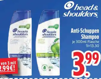 Edeka O head& shoulders Anti-Schuppen Shampoo Angebot