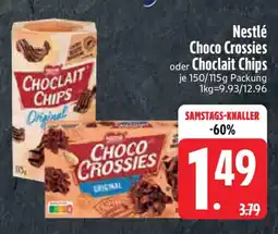 Edeka Nestlé Choco Crossies oder Choclait Chips Angebot