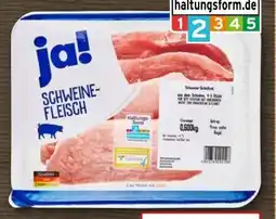 REWE ja! Schweine Schnitzel Angebot
