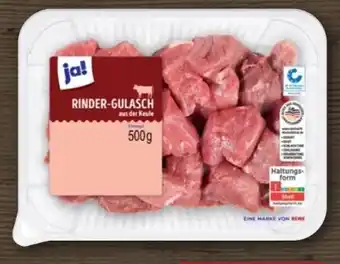 REWE ja! Rinder-Gulasch Angebot