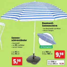 Thomas Philipps Baumwoll- Sonnenschirm Angebot