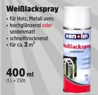 Thomas Philipps Ren-lin Weißlackspray Angebot