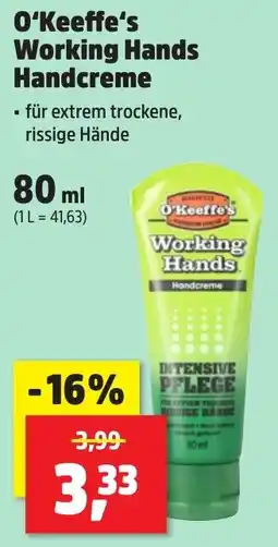 Thomas Philipps O'Keeffe's Working Hands Handcreme Angebot