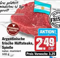 Hit Argentinische frische Hüftsteaks, Spieße Angebot