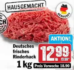 Hit Deutsches frisches Rinderhack Angebot