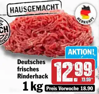 Hit Deutsches frisches Rinderhack Angebot