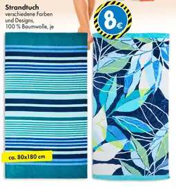TEDi Strandtuch ca. 80x180 cm Angebot