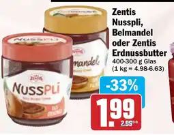 Hit Zentis Nusspli, Belmandel oder Zentis Erdnussbutter Angebot