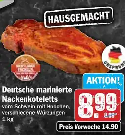 Hit Deutsche marinierte Nackenkoteletts Angebot