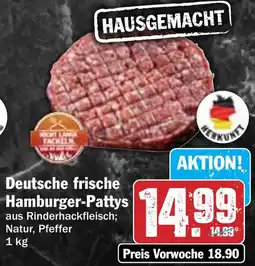 Hit Deutsche frische Hamburger-Pattys Angebot