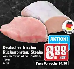 Hit Deutscher frischer Rückenbraten, Steaks Angebot