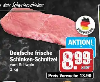 Hit Deutsche frische Schinken-Schnitzel Angebot