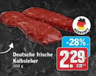 Hit Deutsche frische Kalbsleber Angebot