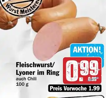 Hit Fleischwurst/ Lyoner im Ring Angebot